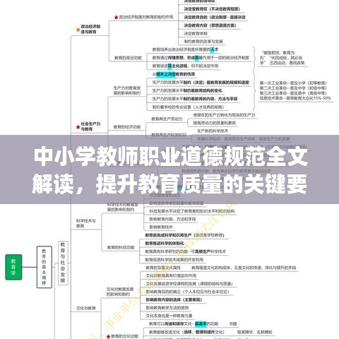 中小學(xué)教師職業(yè)道德規(guī)范全文解讀，提升教育質(zhì)量的關(guān)鍵要素