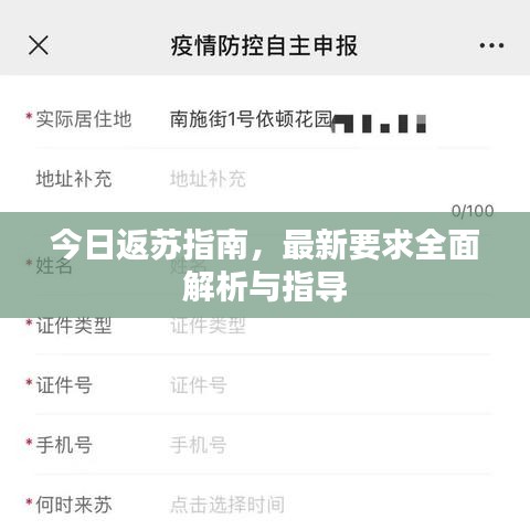 今日返蘇指南，最新要求全面解析與指導(dǎo)
