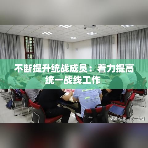 不斷提升統(tǒng)戰(zhàn)成員：著力提高統(tǒng)一戰(zhàn)線工作 