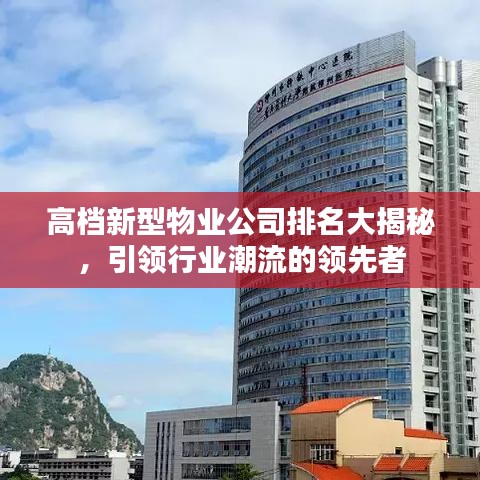 高檔新型物業(yè)公司排名大揭秘，引領行業(yè)潮流的領先者