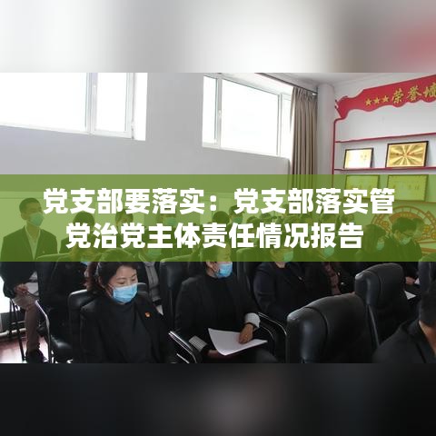 黨支部要落實：黨支部落實管黨治黨主體責(zé)任情況報告 
