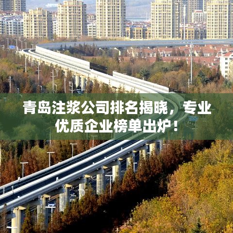 青島注漿公司排名揭曉，專(zhuān)業(yè)優(yōu)質(zhì)企業(yè)榜單出爐！