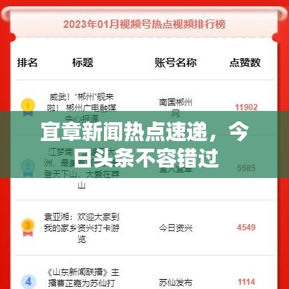 宜章新聞熱點速遞，今日頭條不容錯過