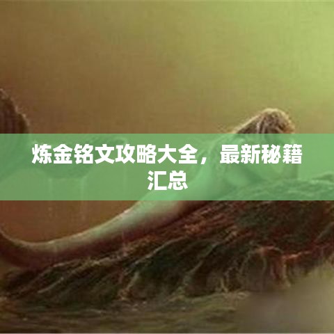 煉金銘文攻略大全，最新秘籍匯總