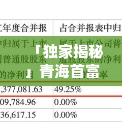 「獨(dú)家揭秘」青海首富引領(lǐng)時代風(fēng)潮，成功之路今日揭秘！