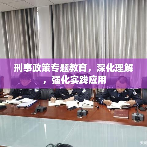 刑事政策專題教育，深化理解，強化實踐應(yīng)用