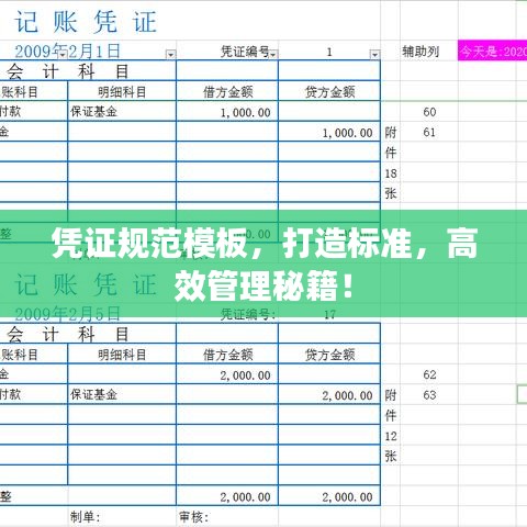 憑證規(guī)范模板，打造標(biāo)準(zhǔn)，高效管理秘籍！